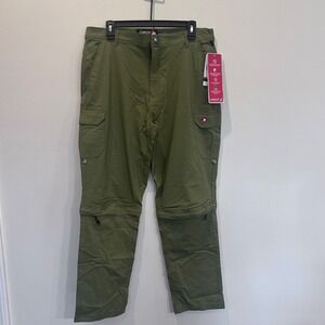 Canada Weather Gear Womens‎ Olive Green Zip Off Utility Pants Cargo Size XL